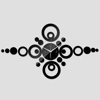 Relógio de Parede Novo Promoção Real de Decoração de Casa de Espelhos de Parede, Relógio Relógios Modernos em 3d de Quartzo Agulha Acrílico