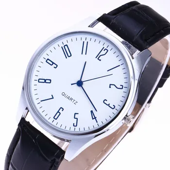 Relógio Masculino 2021 Nova Moda Relógios De Homens De Letras Simples E Casual De Couro À Prova D'Água Quartzo Relógios De Pulso Relógio De Homem