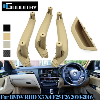 RHD Carro Automático Interior Interior da Porta Puxador apoio de Braço Tampa do Painel de Guarnição Para BMW X3 X4 F25 F26 2010-2016
