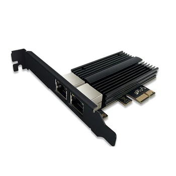 RTL8125B Dupla Porta de Rede, 2,5 G de Placa de Rede PCI-E 2500M Dual Port Server Computador Industrial Placa de Rede com Fio