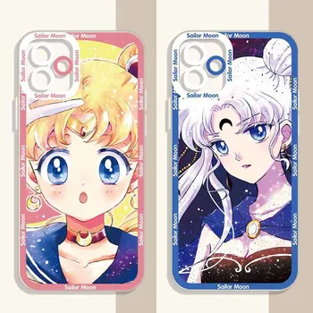 Sailor Moon é Macia do Silicone para o Xiaomi Redmi Nota 12 Pro Plus 11 11 10 10 9 9 Max 8 7 5 10C 9A 9C 8A 7A Tampa Traseira Funda