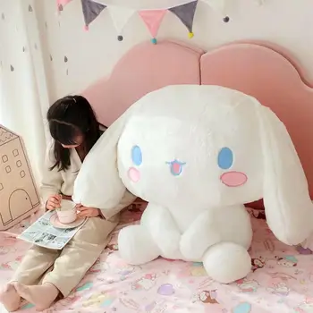 Sanrio Cartoon Anime Figura Japonês Bonito Do Cinnamoroll Grande Orelhudo Cão Grande De Pelúcia Sentado Boneca De Almofadas, Brinquedos De Crianças, Presentes De Aniversário