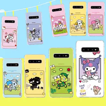 Sanrio Hello Kitty Kuromi Minha Melodia de Telefone Case para Samsung S9 mais S5 S6 S7 borda S8 S10 plus