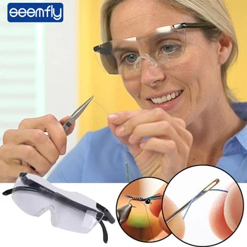 seemfly 1,6 vezes Óculos de Leitura Mulheres Portátil De 250 Grau de Presbiopia Óculos Ampliação Ampliação Óculos Óculos