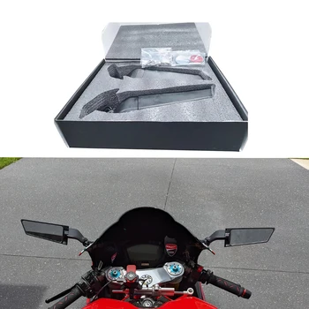 Semspeed mais nova Motocicleta Modificados 2PCS Espelhos retrovisores Vento Asa de Rotação Ajustável Espelhos Laterais Para a Ducati Panigale V2 V4