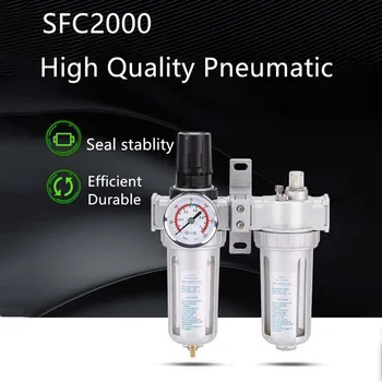 SFC-400 SFC-300 SFC-200 Compressor de Ar Filtro de Ar Regulador de Óleo Separador de Água Filtro de Trap Válvula de Drenagem Automática