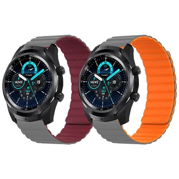 Silicone Magnético, Alça Para TicWatch Pro 3 2021 Inteligente Faixa de Relógio Bracelete pulseiras Para TicWatch GTX/E3 Correa Acessórios