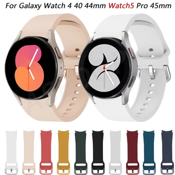 Silicone Oficial, Alça Para Samsung Galaxy Watch4 Clássico 46mm 42mm Smart Watch Ridge Pulseira Galaxy Assista 5 Pro 45mm/44mm 40mm