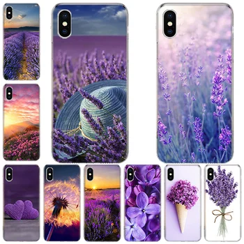 Simples de lavanda, flores Roxas Caso de Telefone Para Apple Iphone Mini-12 14 13 Pro Max 11 X XR XS 8 7 6 6S Mais SE 2020 5 de 5 anos de Capa Ela