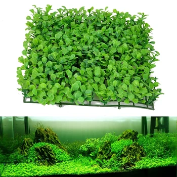 Simulação de Gramado Tanque de Peixes Micro-paisagem de Grama Artificial, Falso Moss Eco-Friendly do Aquário Ornamentos Paisagem Decoração Planta