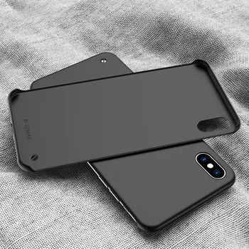 Slim sem moldura de Plástico Rígido Caso de Telefone Para o iPhone 14 13 12 11 Mini Pro XS Max XR X 8 7 Mais SE 2020 Ultra Fino Doces Capa