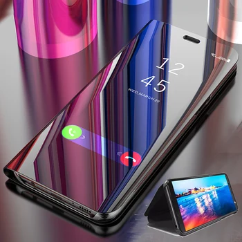 Smart Mirror Flip Case Para o Huawei P9 Mais P10 Lite P30 Pro P20 P Smart Z Y6 Y7 Y9 2019 Y6S Y9S Tampa Em Honra 8A 8C 10i 7S Funda