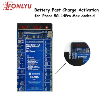Sol SS-915 Bateria Universal de Ativação Conselho Para iPhoneX 11 12 13 14Pro Huawei Xiaomi Carga Rápida do PWB da Ferramenta Com Cabo USB