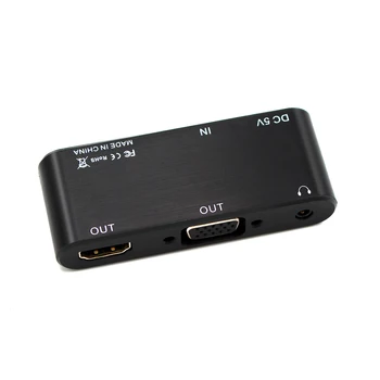Splitter HDMI HDMI para VGA HDMI 1080P60HZ Adaptador para PS4 Pro Chromebook de TV com Áudio de 3,5 mm tomada HDMI
