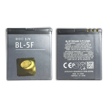 Substituição de 950mAh BL-5F BL5F Bateria Recarregável de Telefone Baterias Nokia N72 N78 N95 N93i 6210 6260S 6290 N96 6710N BL 5F