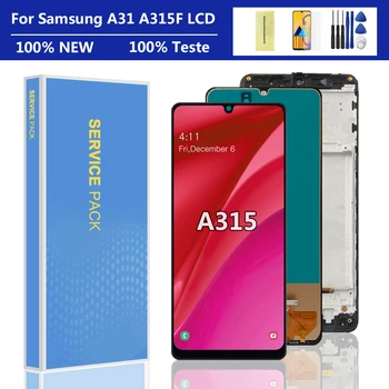 Teste de 100% Para Samsung Galaxy A31 Tela LCD Touch screen Digitalizador Substituição Para Samsung A315 A315F SM-A315F/DS LCD