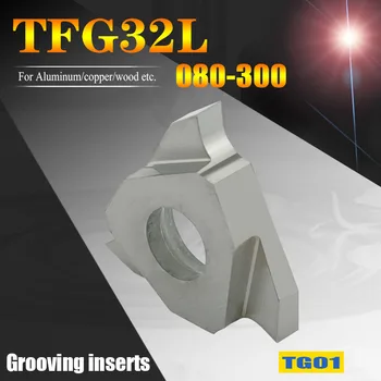 TGF32L050 TGF32L100 TGF32L150 TGF32L200 Interno tornearia usinagem de Canais de Ferramentas de Corte da Fresa Insere Lâmina de Usinagem de Alumínio