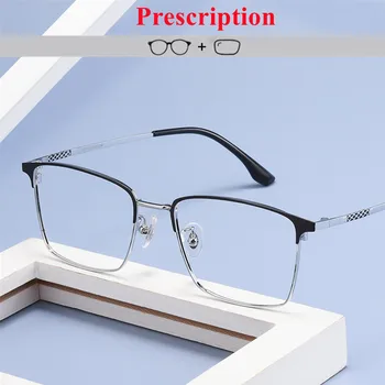 Titânio Personalizado De Óculos De Grau Fotossensíveis Multifocal Progressiva Óculos De Leitura Anti Azul Bloqueio De Miopia Óculos