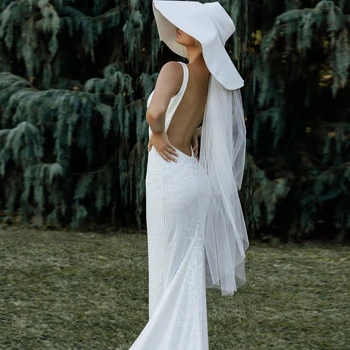 TOPQUEEN V25 Macio Véu de Seda de Duas camadas Véu do Casamento para a Noiva Simples Destacável Blush Véu Minimalista Veu de Noiva