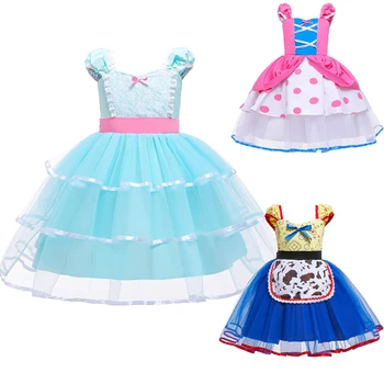 Toy Story Meninas TUTU Vestido Vestido de Fantasia Cosplay do Bo Peep Vestido de Bebê Menina Princesa Partido Ponto de Baile, Roupas