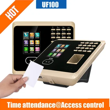 UF100 wi-fi Biométricos TCP/IP Rosto Tempo de impressão digital Sistema de Atendimento UF100 Face e impressão digital do Relógio de Tempo Com o Software Livre