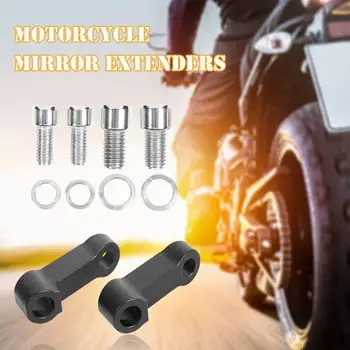 Universal de Alumínio da Motocicleta Espelho Risers Extensores de Adaptadores de Extensão M10 Aplicável a Grande Maioria das Motos