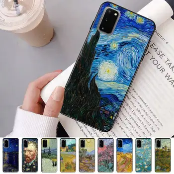 Van Gogh pintura a óleo da caixa do Telefone de Samsung S20 lite S21 S10 S9 plus para Redmi Note8 9pro para Huawei Y6 tampa