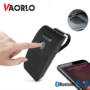 VAORLO sem Fio Bluetooth do Carro V5.0 Dispositivo Mãos Livres Bluetooth Car Kit Bluetooth Sem Fio, Telefone De Alto-Falante A Viseira De Sol Do Clipe De Viva-Voz