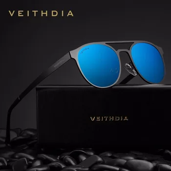 VEITHDIA Óculos de sol Unissex, Moda Polarizada UV400 Homens Vintage, Óculos de Sol Masculino Óculos Acessórios Para as Mulheres/Feminino 3900