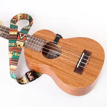 [ Venda QUENTE ] Estilo Étnico Ukulele Alça de Fita de Transferência Térmica de Guitarra Cinto de Instrumento Guitarra Acessórios
