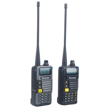 VHF UHF de Banda Dupla Walkie Taklie Quansheng UV-R50 136-174MHz&400-520MHz 128CH VOX FM Analógico Duas Vias de Rádio W/Bateria de 3200mAh
