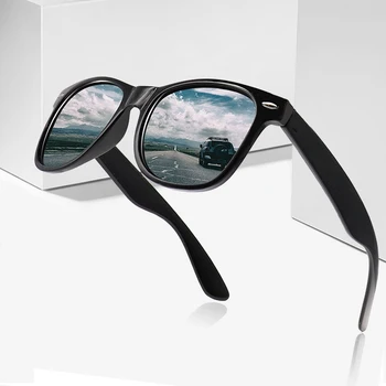 Vintage Óculos de sol Polarizados Homens Mulheres Marca Designer Driver Tons Óculos de Sol Masculino feminino masculino Spuare Espelho de Verão UV400 Oculos