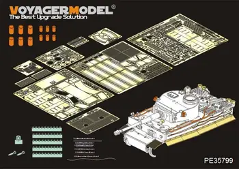 Voyager 1/35 PE35799 Tiger I Produção Inicial Afrika korp Detalhamento Definido