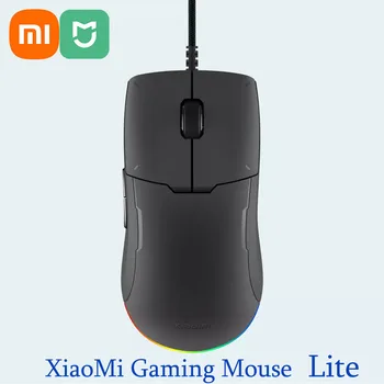 Xiaomi Mijia Jogo Mouse Lite Luz do RGB 6200 DPI Cinco marchas, Ajustado Home Office com Fio Optical Gaming Mouse Para Computador Portátil