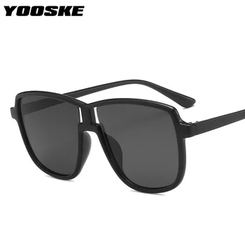 YOOSKE Preto Oversized Homens Óculos de sol de Marca de Luxo Designer Oco Lente de Óculos de Sol das Mulheres Clássico de Condução Tons Senhoras UV400