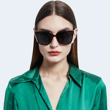 Óculos de sol das Mulheres de Dobramento de Almofada de Ar TR90 de Óculos com a Proteção UV400 Óculos Polarizados Moda Praça Vintage Homens de Óculos 7501