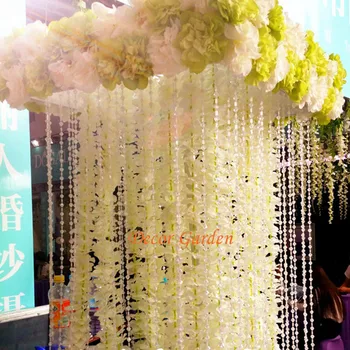 30PCS 100CM Artificial Hortênsia Orquídea Wisteria Flor de Seqüência de caracteres Para DIY Simulação de Casamento Arco da Praça de Vime Pendurada na Parede do Cesto