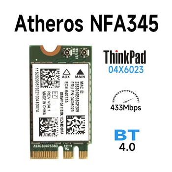 Atheros NFA345 1x1AC + BT4.0 PCIE M. 2 WLAN Kart Lenovo G70-70 G70-80 B50-80 FRU 04X6023 20200579 dupla-banda de 2,4 G / 5G