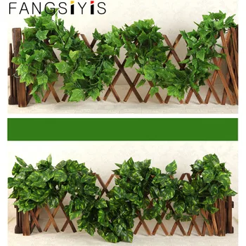 falso plantas hotel pendurado na parede de Simulação da folha de vime flor decorativa home do ar condicionado tubo varanda verde decoração