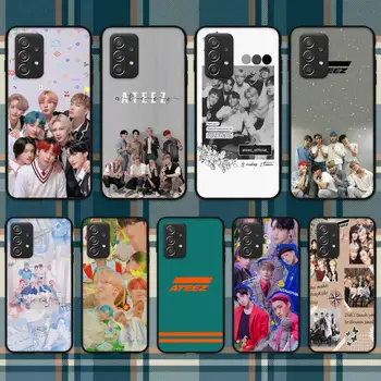 Kpop ATEEZ Caso de Telefone Para Samsung Galaxy A02 A12 A21 A22 A32 A41 A42 A51 A71 A72 Shell