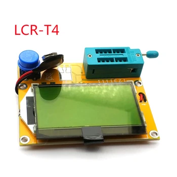 Mega328 M328 LCR-T4 12846 LCD Digital Transistor Testador de Medidor de luz de fundo do Diodo Tríodo Capacitância Medidor de ESR MOS/PNP/NPN L/C/R
