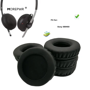 Morepwr Nova Atualização de Substituição de Almofadas para o Sony SBH60 Fone de ouvido Peças de Couro Almofada Earmuff Manga