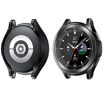 TPU protetora Para Samsung Galaxy Watch 4 Clássico 46mm caixa de 42mm de Protecção de pára-choques de Shell Para o Galaxy Watch 4 44mm 40mm Acessórios
